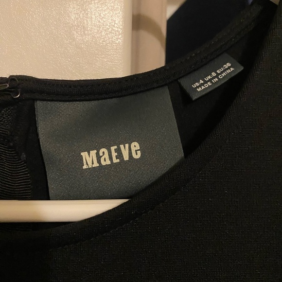 Anthropology Maeve Elegant Black and White Dress - Picture 2 of 3